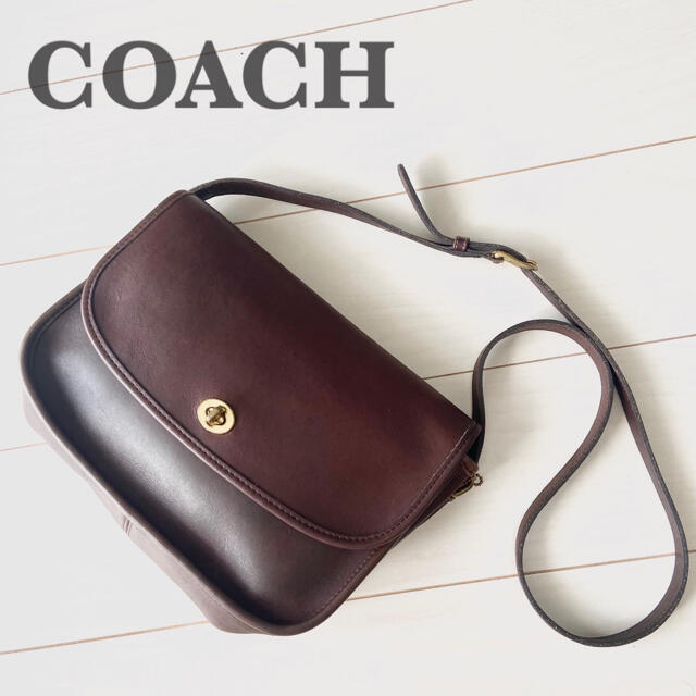 希少】 COACH オールドコーチ ショルダー 高級 ブラウン USA製-