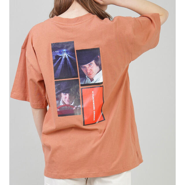 movie photoバックプリント　Tシャツ 時計じかけのオレンジ　Lサイズ | フリマアプリ ラクマ