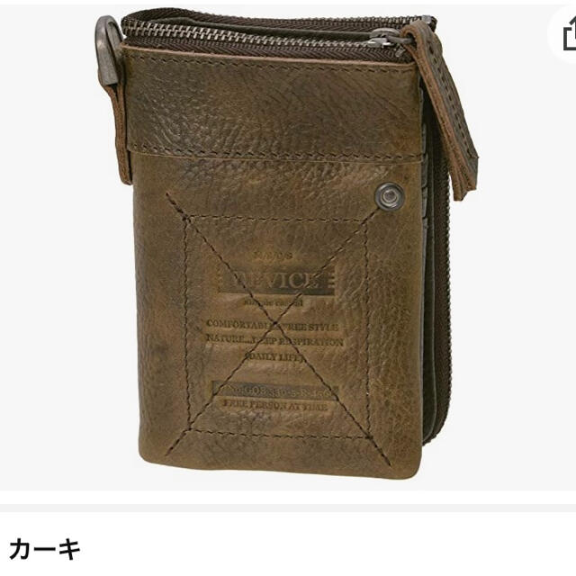 [デバイス] 財布 サイフ ウォレット 二つ折り 本革 レザー メンズのファッション小物(折り財布)の商品写真