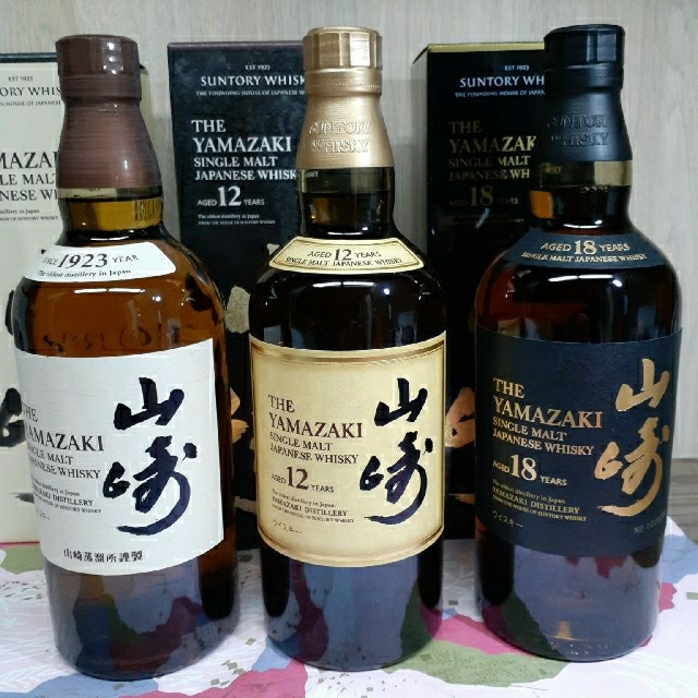 定番正規店 サントリー山崎18年+12年+NV - 酒