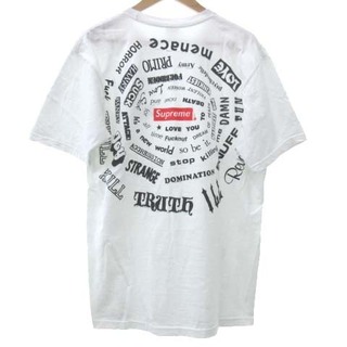 シュプリーム(Supreme)のシュプリーム 21SS スパイラル Tシャツ 半袖 USA製 M ホワイト (Tシャツ/カットソー(半袖/袖なし))