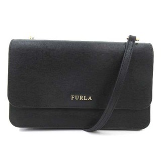 フルラ(Furla)のフルラ RIVA クロスボディ 財布 ウォレットバッグ ショルダ－ 3WAY 黒(ショルダーバッグ)