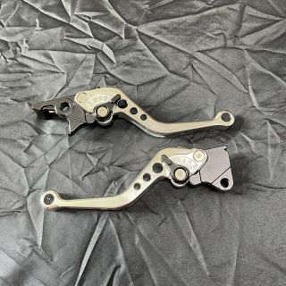 【匿名送無】 汎用品 バイク用 ブレーキレバー クラッチレバー　銀 シルバー(パーツ)