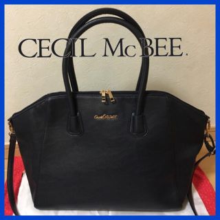 セシルマクビー(CECIL McBEE)の美品❣️セシルマクビー ダークネイビー 2wayショルダーバッグ(ショルダーバッグ)