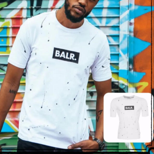 BALR. スプラッターＴシャツ （ホワイト） メンズのトップス(Tシャツ/カットソー(半袖/袖なし))の商品写真