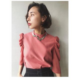 アメリヴィンテージ(Ameri VINTAGE)の新品☆未使用タグ付き AMERI/POWER SHOULDER EASY TOP(カットソー(長袖/七分))