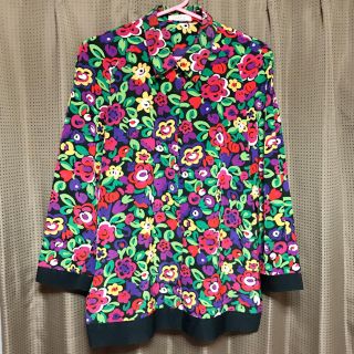 スピンズ(SPINNS)の古着☆花柄シャツ(シャツ/ブラウス(長袖/七分))