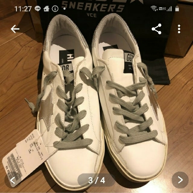 DEUXIEME CLASSE(ドゥーズィエムクラス)のGOLDEN GOOSE WHITE SNEAKERS レディースの靴/シューズ(スニーカー)の商品写真