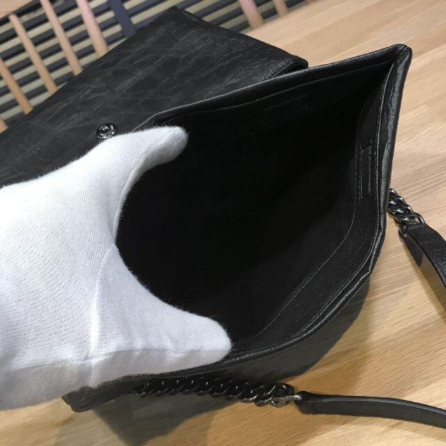 Saint Laurent(サンローラン)のフリル様の 新品未使用 サンローラン ウエストハリウッド クロコ型押し チェーン レディースのバッグ(ショルダーバッグ)の商品写真