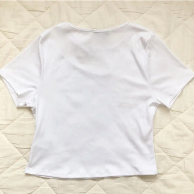 新品未使用　カットデザインTシャツ　ホワイト　Lサイズ メンズのトップス(Tシャツ/カットソー(半袖/袖なし))の商品写真