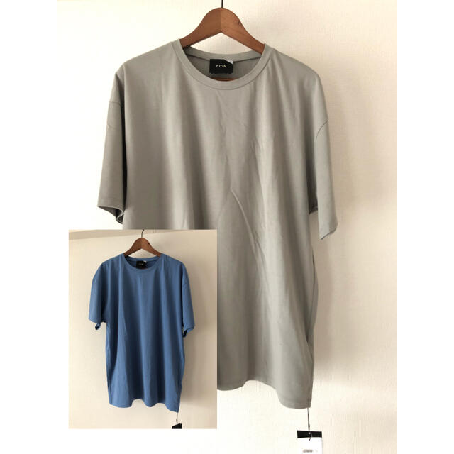 2枚セット　ATONヌバックオーバーサイズTシャツTシャツ/カットソー(半袖/袖なし)