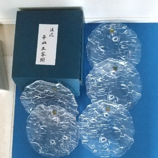 値下げ　HOYA CRYSTAL  クリスタルガラス5皿セット(食器)