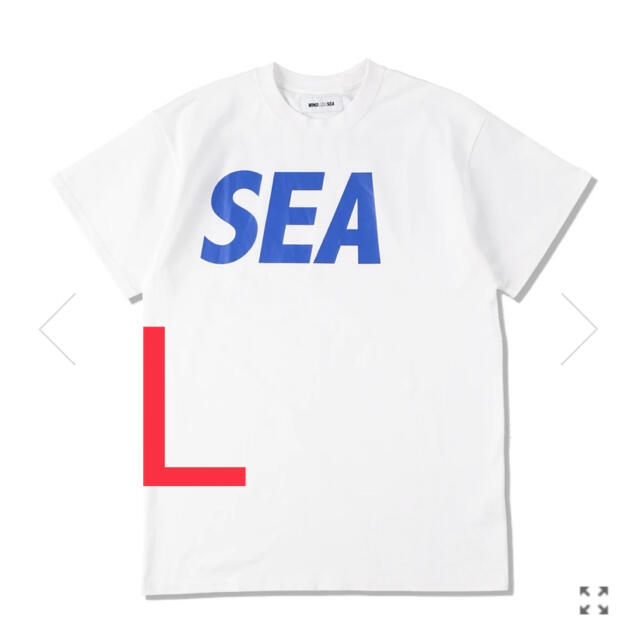 WIND AND SEA ロゴTシャツ WHITE Lサイズ