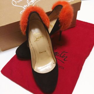 クリスチャンルブタン(Christian Louboutin)のルブタン ファー付きパンプス(ハイヒール/パンプス)