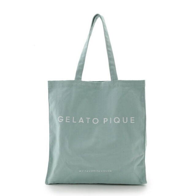 gelato pique(ジェラートピケ)の【新品 タグ付き 未開封】ジェラートピケ トートバッグ グリーン レディースのバッグ(トートバッグ)の商品写真