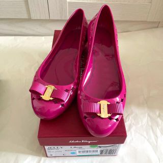 フェラガモ(Ferragamo)のフェラガモ　ラバー　レインシューズ　ピンク　9(ハイヒール/パンプス)