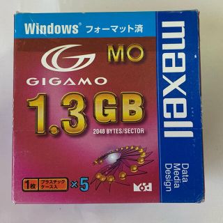 マクセル(maxell)のマクセル maxell ★【未開封】 MOディスク 1.3GB★ ５枚セット(PC周辺機器)