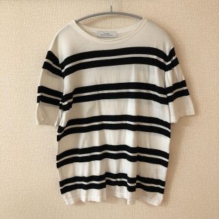 ユナイテッドアローズグリーンレーベルリラクシング(UNITED ARROWS green label relaxing)のユナイテッドアローズ サマーニット Tシャツ ボーダー メンズ S(Tシャツ/カットソー(半袖/袖なし))