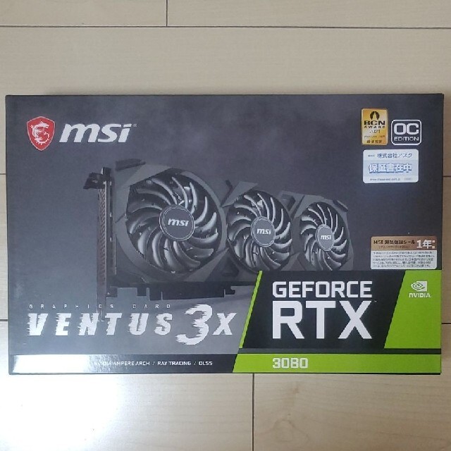 NO LHR 新品未開封 MSI RTX 3080 VENTUS 3X OC