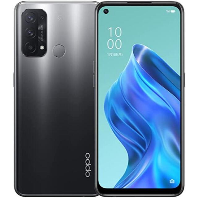 OPPO(オッポ)の【SIMフリー版 DualSIM対応】OPPO Reno5 A シルバーブラック スマホ/家電/カメラのスマートフォン/携帯電話(スマートフォン本体)の商品写真