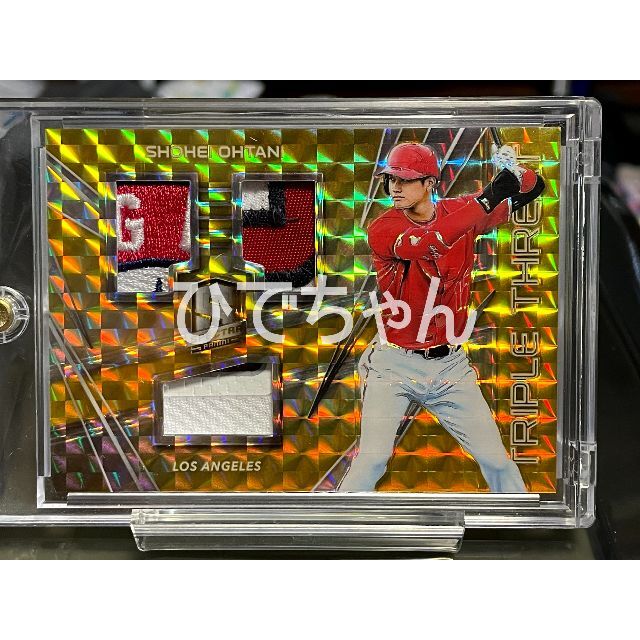 大谷翔平　2018 Panini TRIPLE THREAT 実使用ジャージ