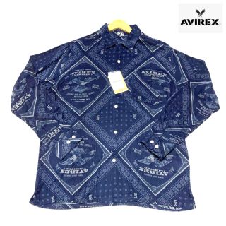 アヴィレックス(AVIREX)の【新品未使用】アヴィレックス　AVIREX   総柄シャツ　イーグル　鷹柄　鷲柄(シャツ)