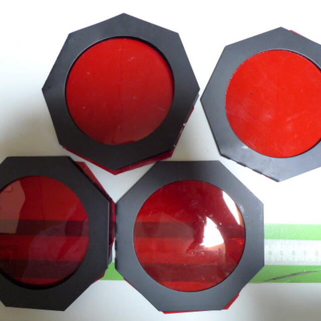 スポットライト用 カラーフィルター 赤 青 緑 カラーレンズ 赤 オレンジ インテリア/住まい/日用品のライト/照明/LED(その他)の商品写真