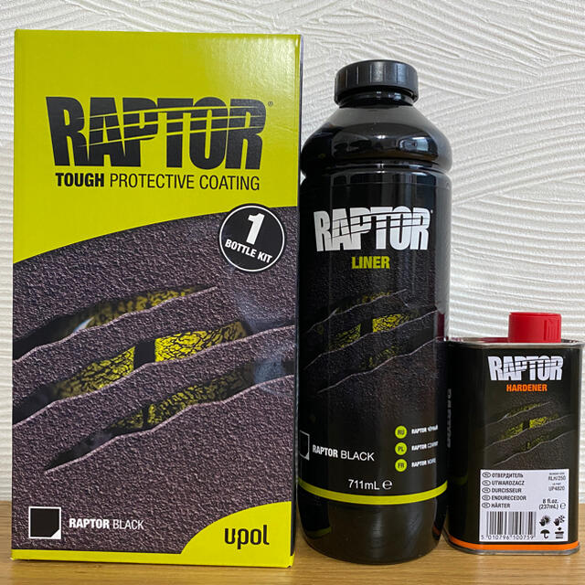 U-POL製RAPTOR LINER ブラック1L セット ラプターライナー