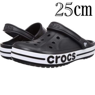 クロックス(crocs)のクロックス  サンダル  バヤバンド  黒　 25cm(サンダル)