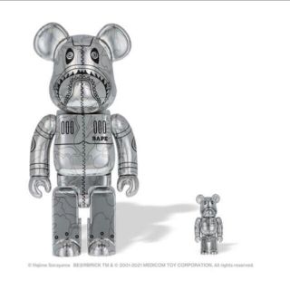 BAPE®SHARK X HAJIME SORAYAMA X BE@RBRICK(フィギュア)