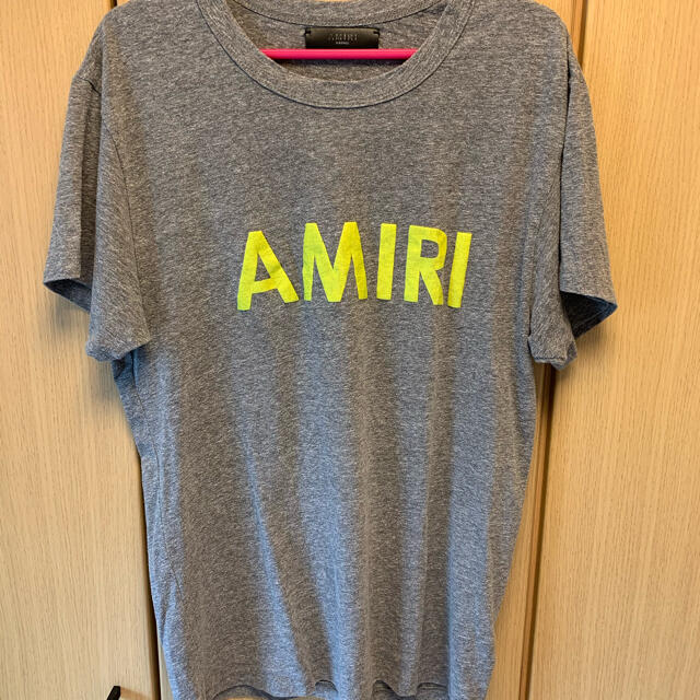 メンズ国内正規 18SS AMIRI アミリ 蛍光ロゴ Tシャツ