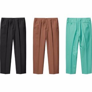 21ss SUPREME pleated trousers mint 30