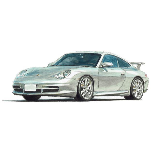 GC-1340ポルシェ928/911 GT3限定版画直筆サイン額装●作家平右ヱ門 6