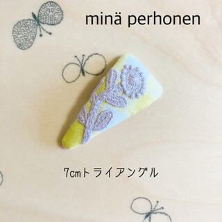 ミナペルホネン(mina perhonen)のminä perhonen パッチンピン  7cmトライアングル　#299(ヘアアクセサリー)