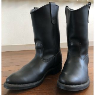 レッドウィング(REDWING)の【大幅値下げ！/ 美品！】レッドウイング ペコスブーツ 黒 8.5-E US 製(ブーツ)