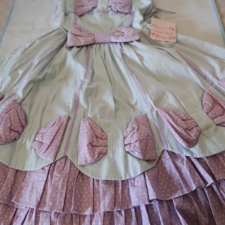 アンジェリックプリティー(Angelic Pretty)のアンジェリックプリティタグ付き初版新品立体アップリケ10個リボン(ひざ丈ワンピース)