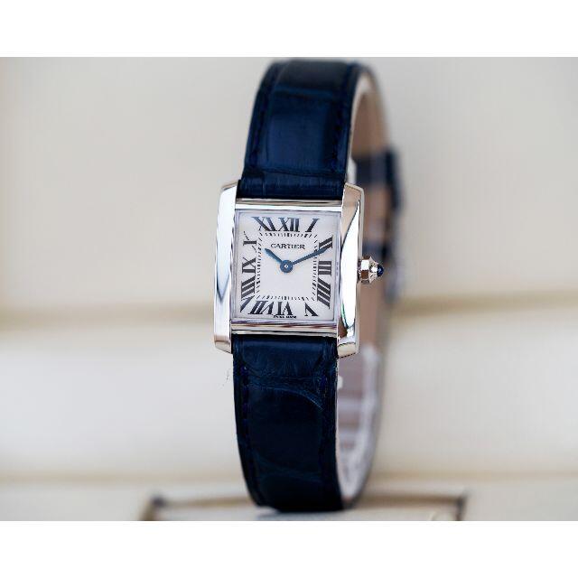 Cartier(カルティエ)の美品 カルティエ タンク フランセーズ 18KWG 無垢 ローマン SM  レディースのファッション小物(腕時計)の商品写真