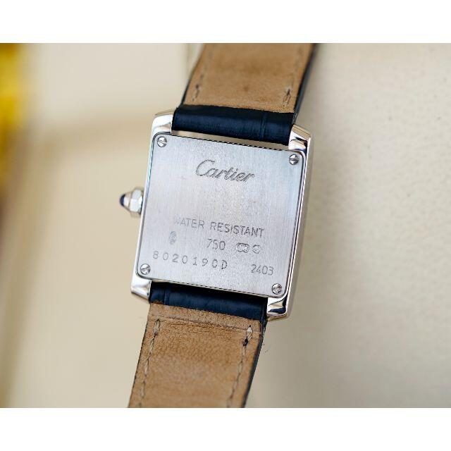 Cartier(カルティエ)の美品 カルティエ タンク フランセーズ 18KWG 無垢 ローマン SM  レディースのファッション小物(腕時計)の商品写真