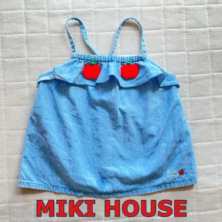 ミキハウス(mikihouse)の値下！リンゴが可愛い⭐︎ミキハウス　デニムキャミソール(Tシャツ/カットソー)