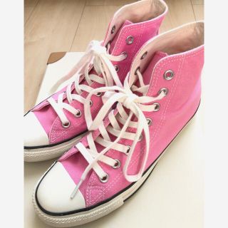 ビューティアンドユースユナイテッドアローズ(BEAUTY&YOUTH UNITED ARROWS)のCONVERSE ALL STAR COLOR HI ピンク 25cm(スニーカー)