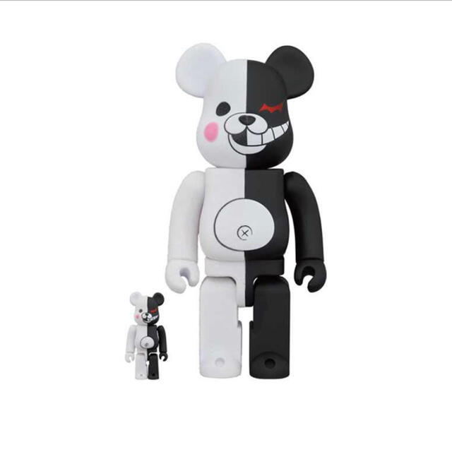 MEDICOM TOY(メディコムトイ)のBE@RBRICK モノクマ ラバーコート＆フロッキー 100% & 400% エンタメ/ホビーのフィギュア(その他)の商品写真