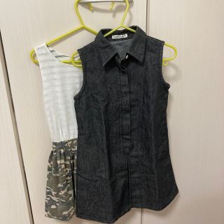 BeBe   GLOBAL WORK ノースリーブワンピース 2着セット(ワンピース)