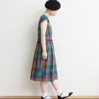 ドットアンドストライプスチャイルドウーマン(Dot&Stripes CHILDWOMAN)の最終値下げリバティプリント ワンピース(ひざ丈ワンピース)