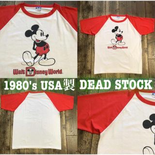 ダブルアールエル(RRL)の超希少 1980's USA製vintage MICKEY Raglan tee(Tシャツ/カットソー(半袖/袖なし))