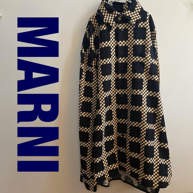 Marni(マルニ)のMARNI マルニ　チェックシャツ　イエロー　サイズ48 メンズのトップス(シャツ)の商品写真