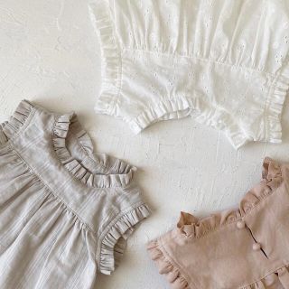 キャラメルベビー&チャイルド(Caramel baby&child )のjune little closet 〈moon tunic〉mist grey(ワンピース)