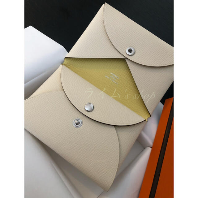 レア】箱・紙袋付き エルメス カルヴィデュオ ヴェルソ ナタ ジョーヌ
