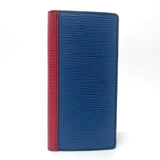 ルイヴィトン(LOUIS VUITTON)のルイヴィトン LOUIS VUITTON ポルトフォイユ・ブラザNM M68718 エピ 二つ折り 長財布 エピレザー ブルー×レッド×グリーン(財布)