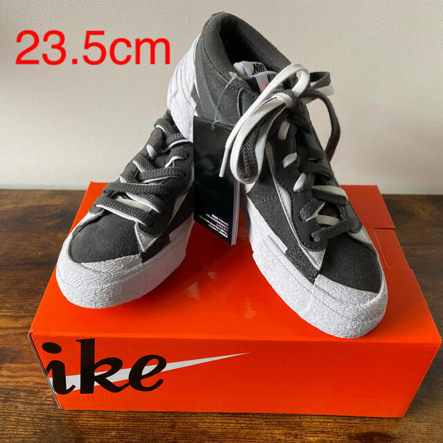 スニーカーNIKE × sacai BlazerLow グレー23.5cm