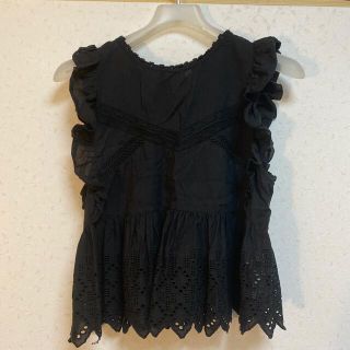 ザラ(ZARA)のZara black top(シャツ/ブラウス(半袖/袖なし))